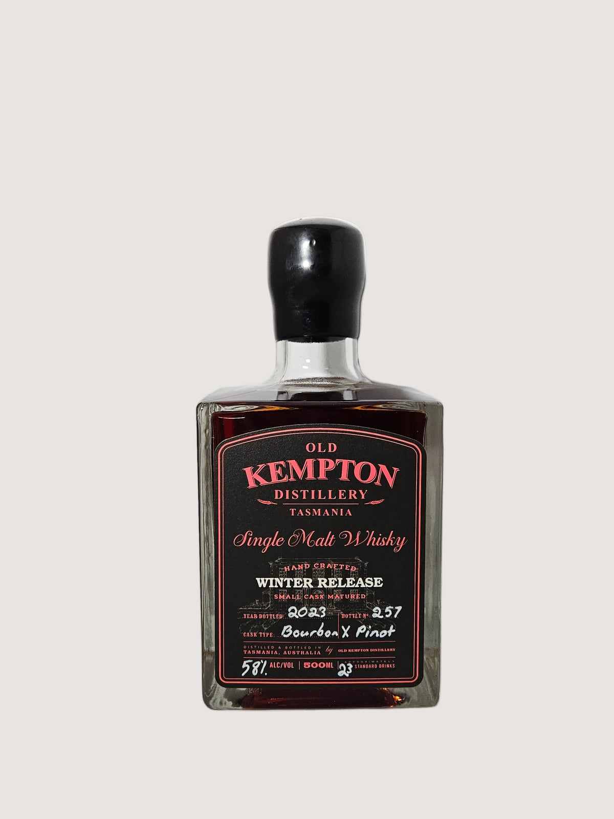 Winter Release 2023 Pinot x Bourbon Tasmanian Single Malt Whisky 58% 500ml