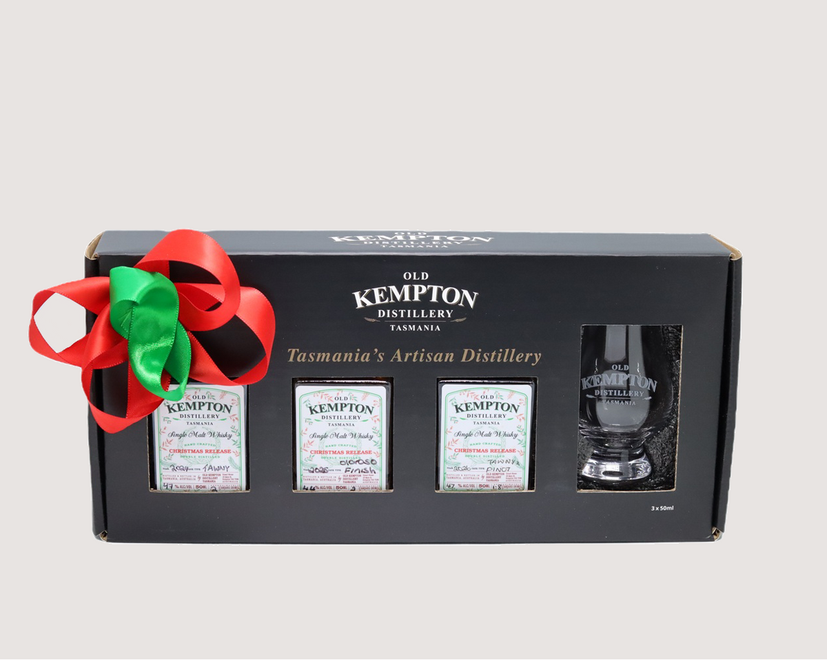 Christmas Release Trio Single Malt Whisky Gift Set with Wee Glencairn Glass