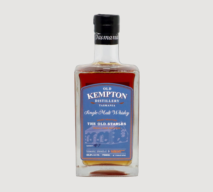 Old Kempton Distillery Old Stables single malt whisky no background